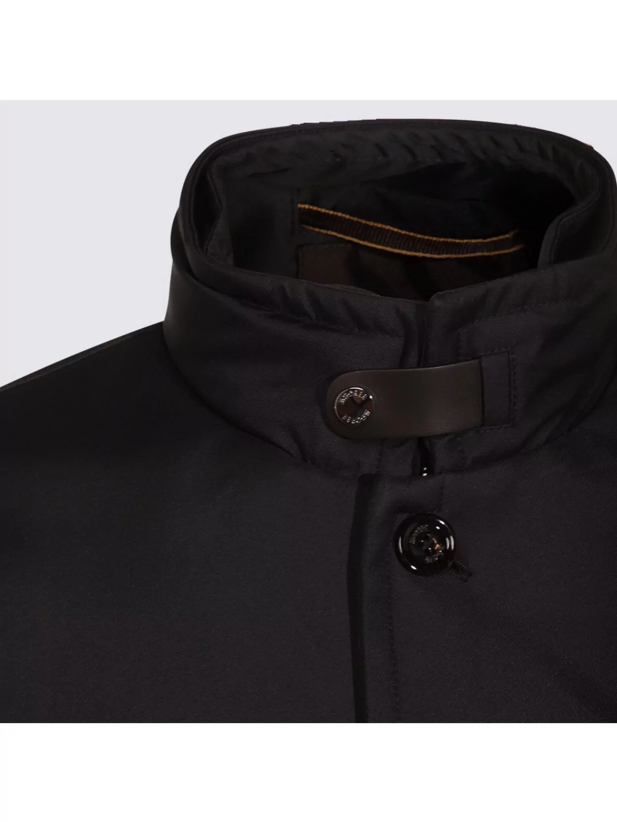 Moorer Coats Featuring High Collar And Side Pockets In Blue