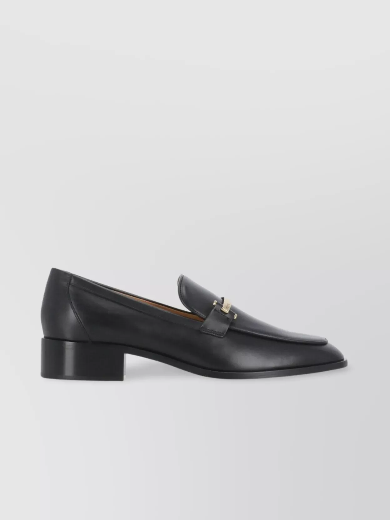 Tod's Women's Leather Loafers Gold Hardware