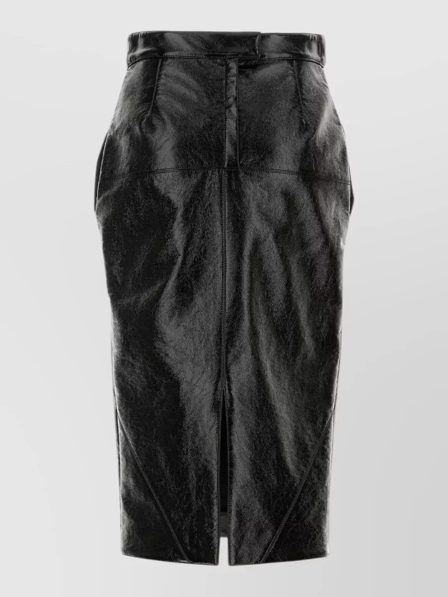Lanvin leather pencil skirt