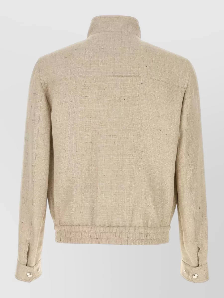 Brunello Cucinelli Silk Linen Wool Jacket