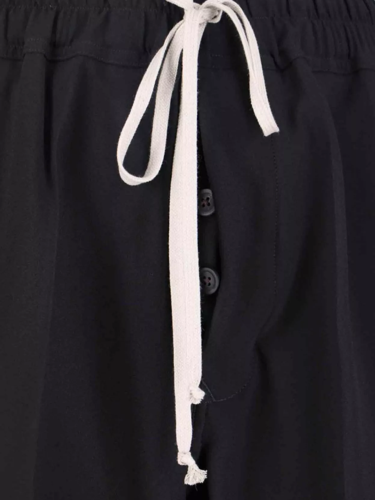 Rick Owens Straight Trousers With Button And Flap Pockets