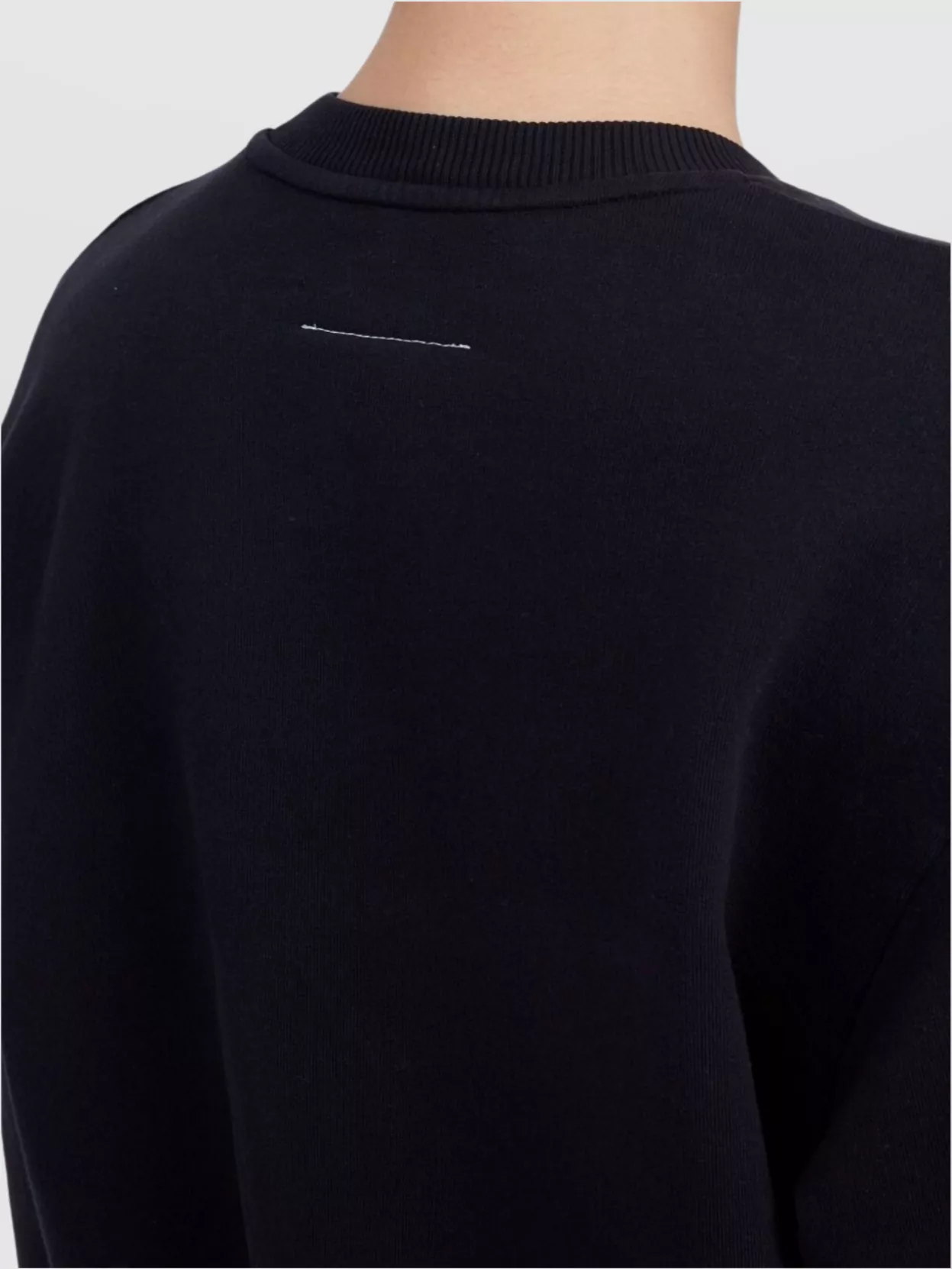 Shop Mm6 Maison Margiela Crew Neck Graphic Print Sweatshirt