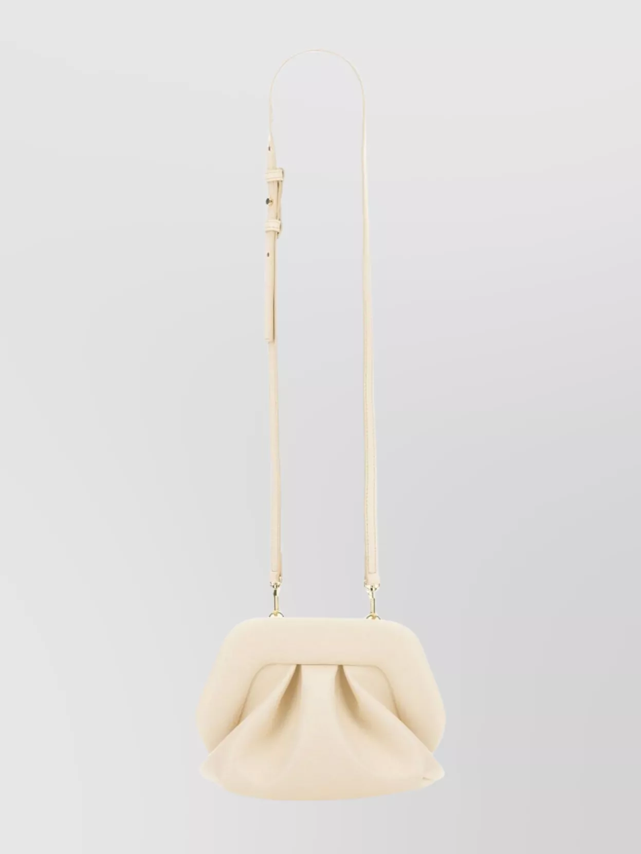 Themoiré Pleated Top Handle Clutch Bag Gea