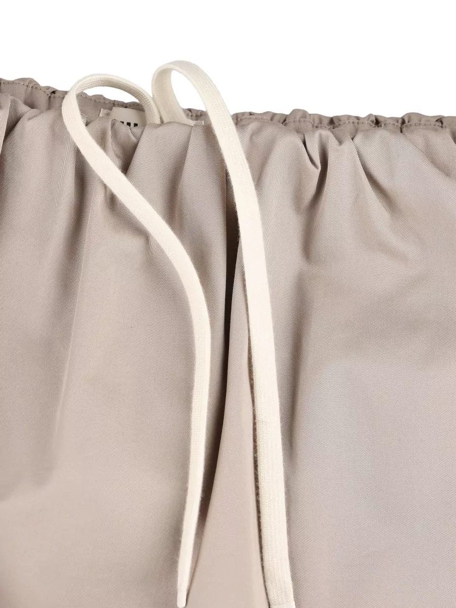 Miu Miu Cotton Contrast-Trim A-Line Skirt