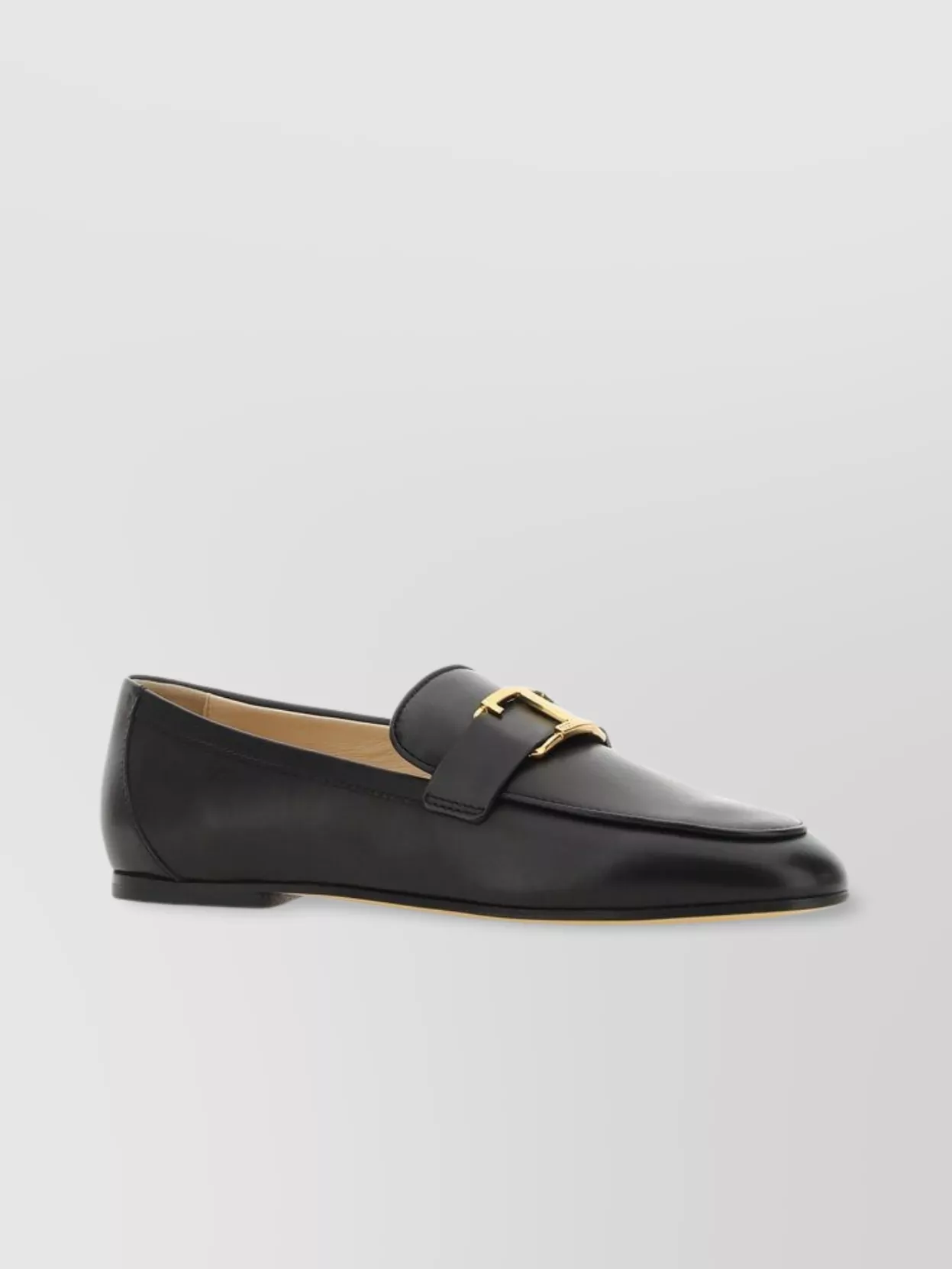 Shop Tod's Pointed Toe Buckle Loafers