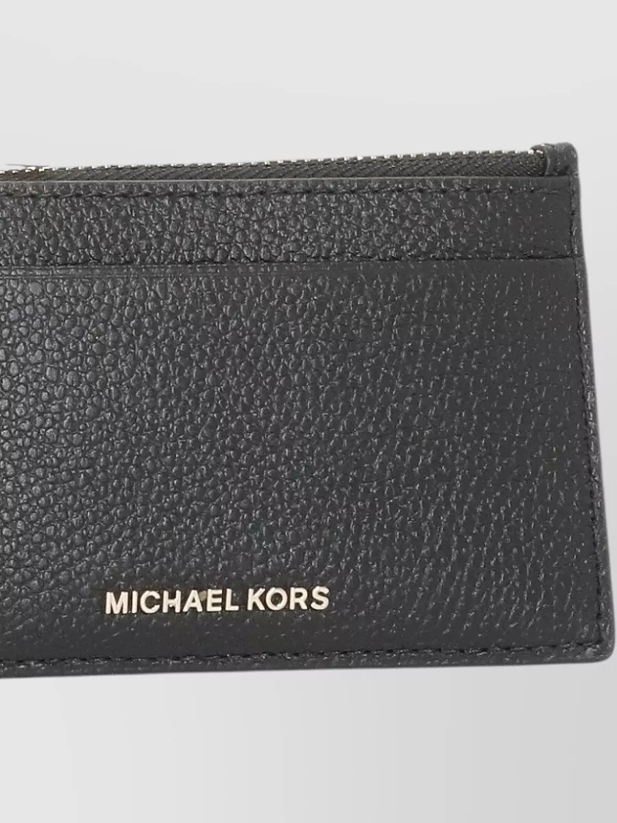 Michael Michael Kors Pebbled Leather Wallet Textured Finish Design
