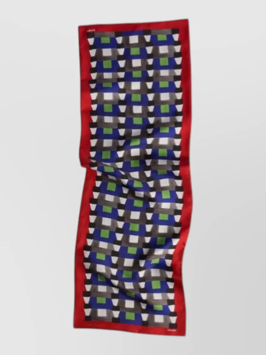 Miu Miu silk printed scarf