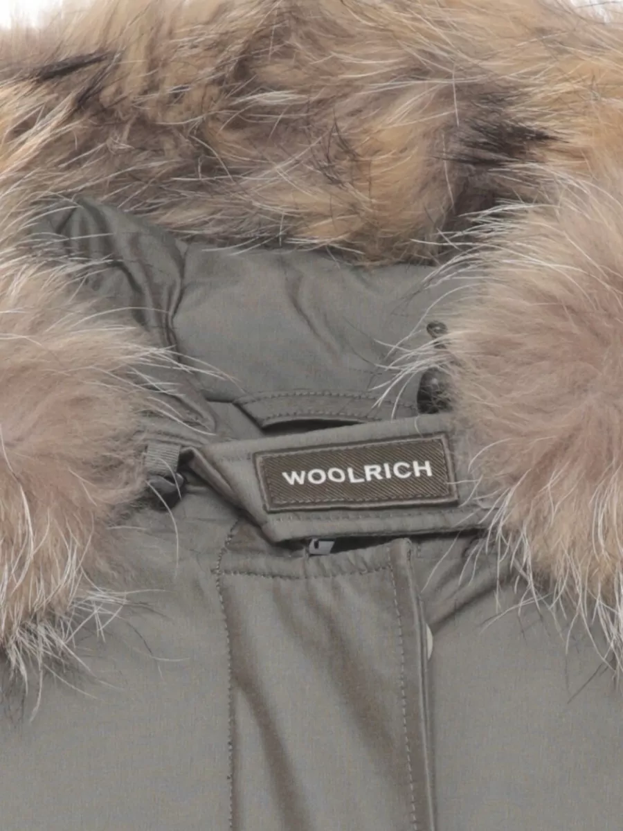 Woolrich Tech Fabric Parka Long Sleeves Removable Hood