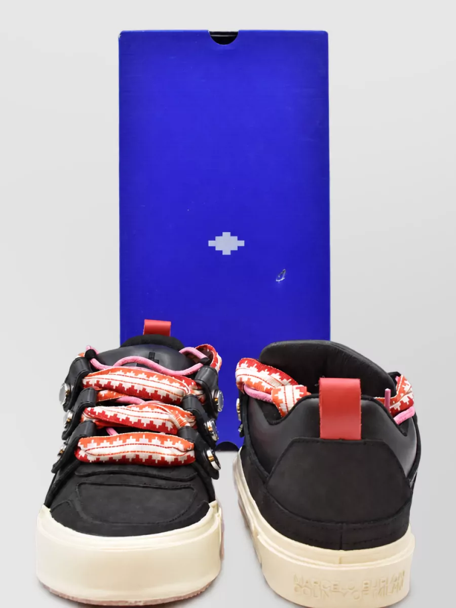 Marcelo Burlon Leather Low-Top Sneakers