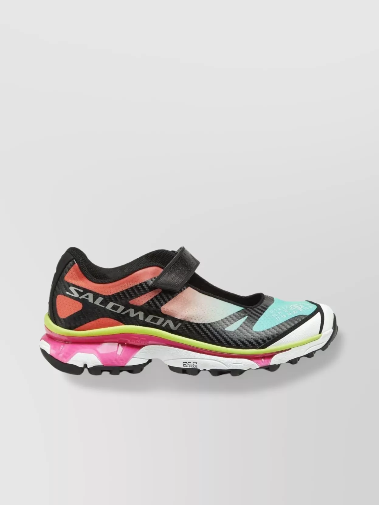 Mm6 Maison Margiela Round Tip Micro-Mesh Sneakers Laminated Heel