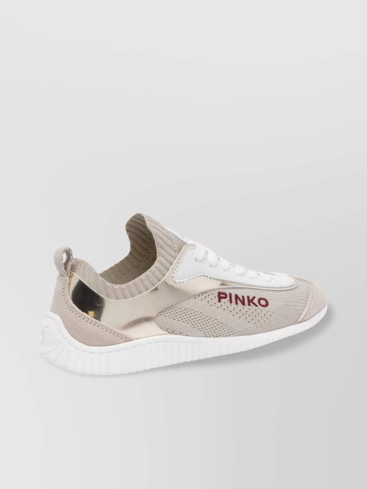 Shop Pinko Low Top Sneakers Mesh Panels