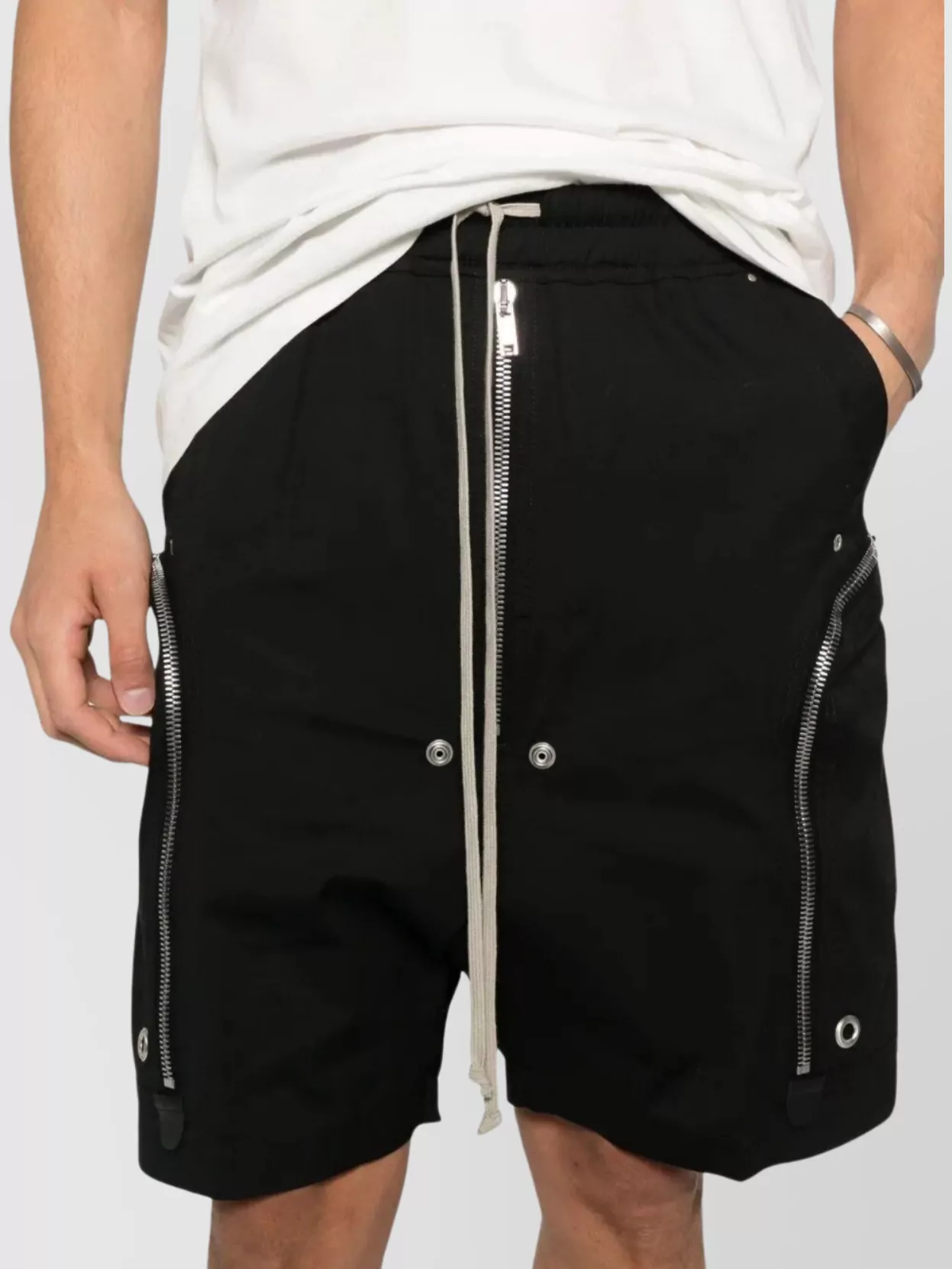 Rick Owens Bauhaus Bela Shorts Eyelet Accents