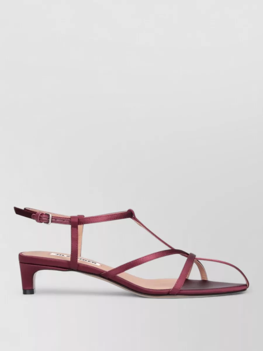 Jil Sander Leather Cage Sandals