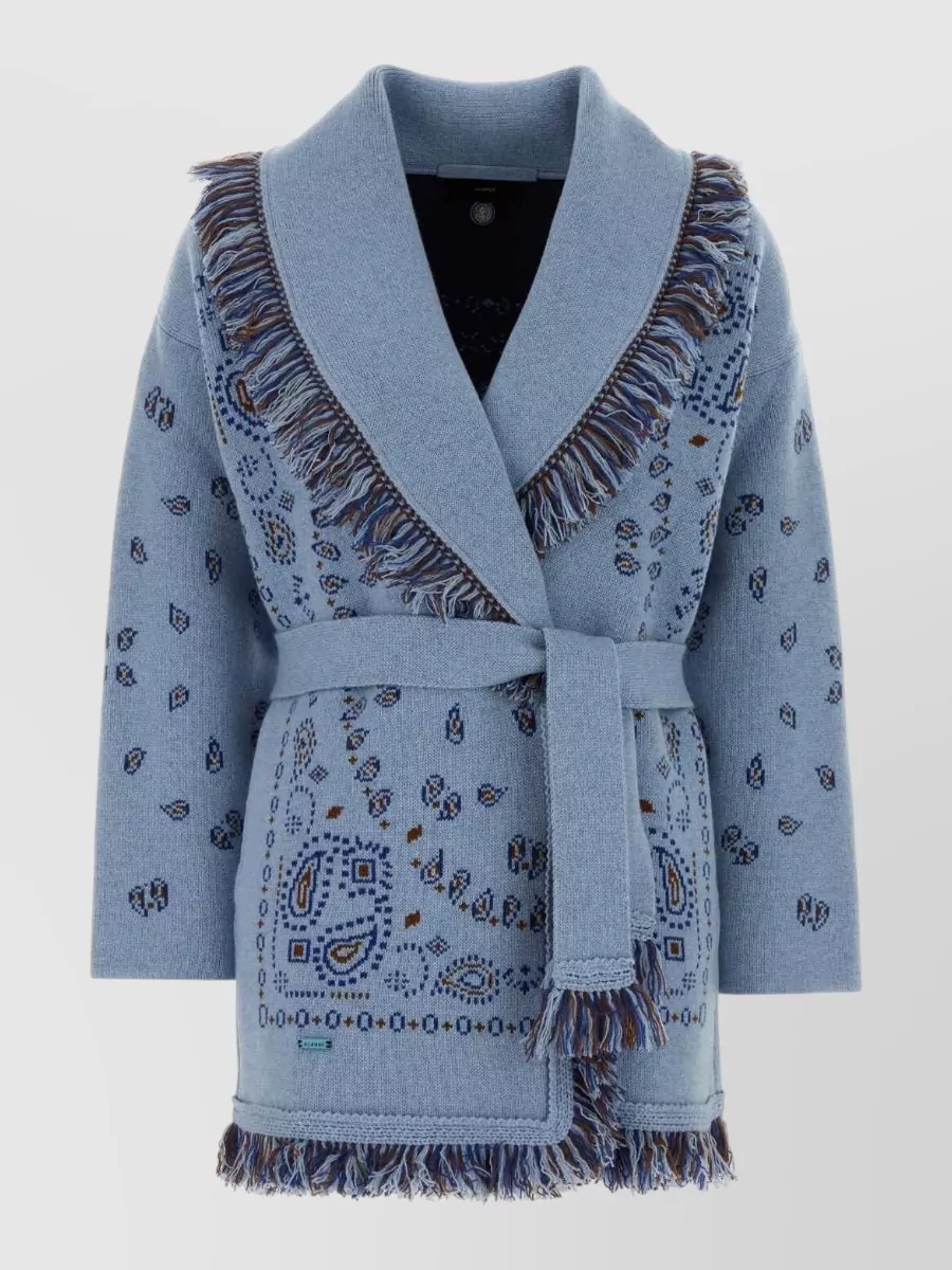 Alanui Embroidered cashmere wool cardigan