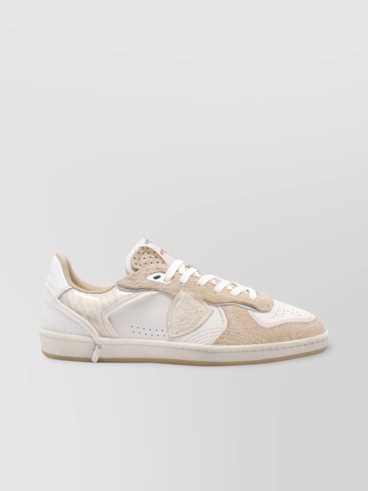 Philippe Model Low Top Leather And Suede Sneakers