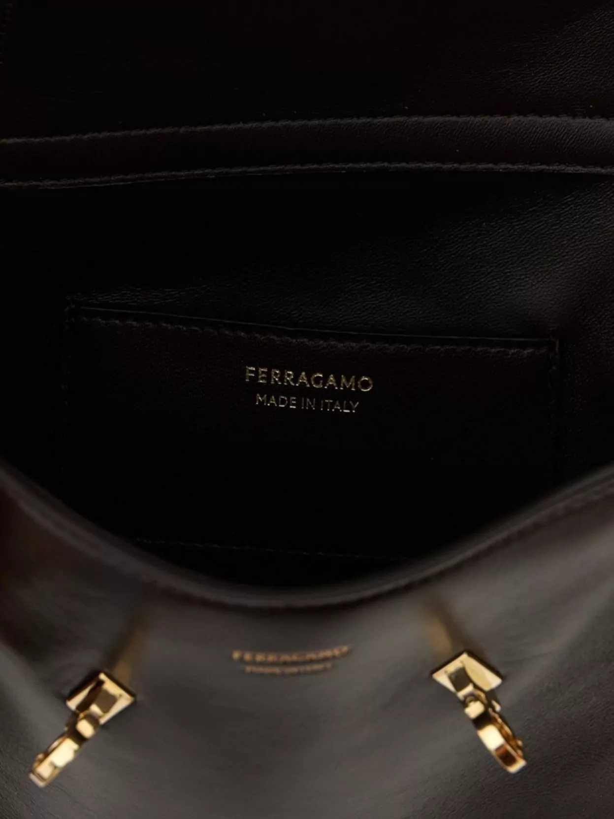 Ferragamo Belt Bag With Top Handle And Hardware