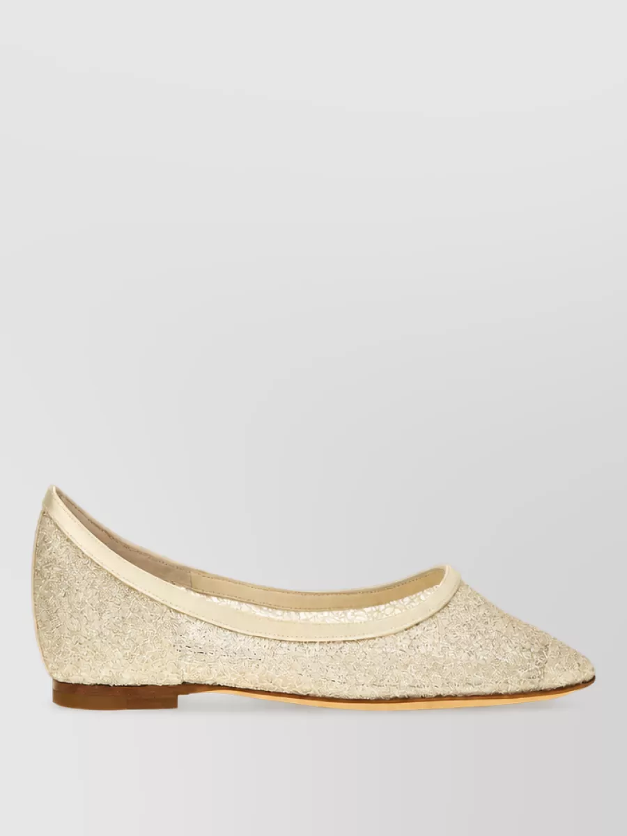 Jimmy Choo Leather Ballerina Flats