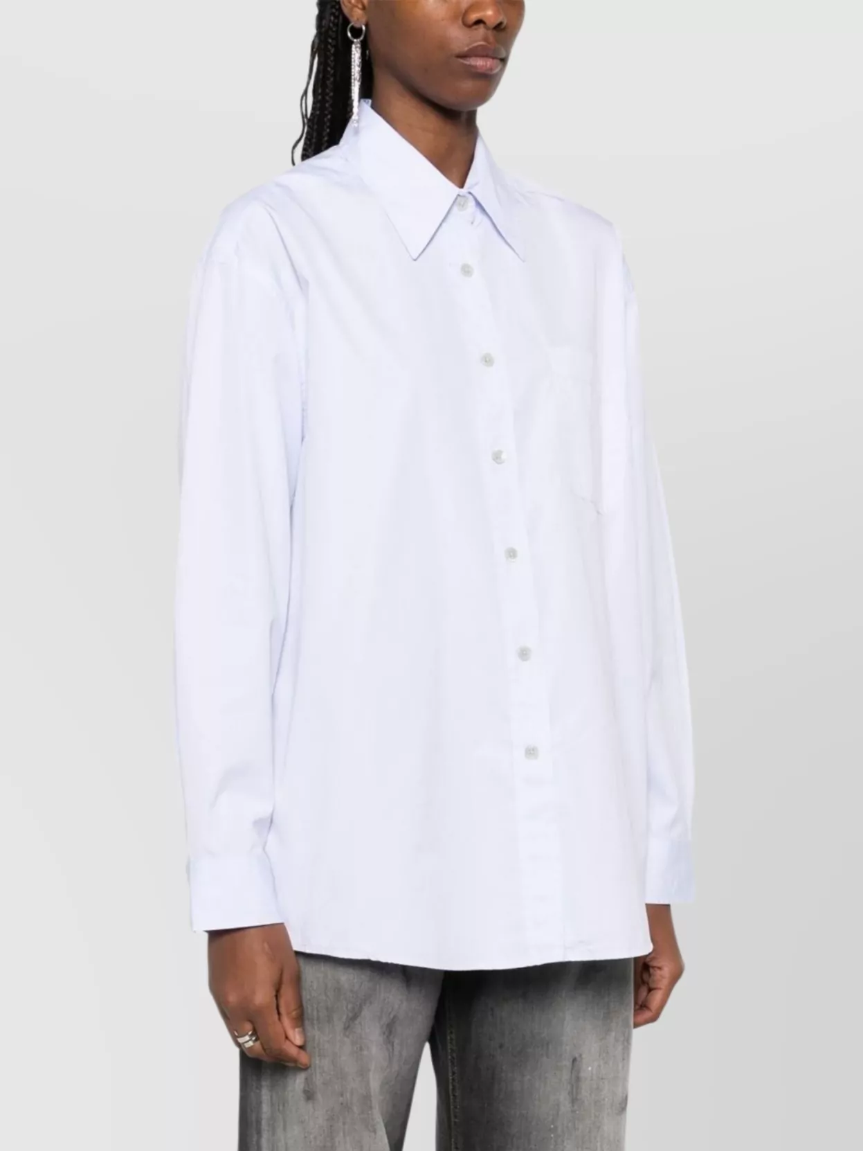 Our Legacy Collar Long Sleeves Pleat Detailing Chest Pocket