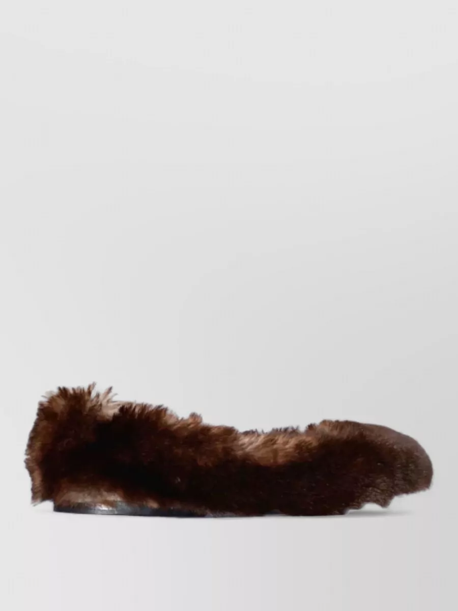 La Rose Faux Fur Slippers