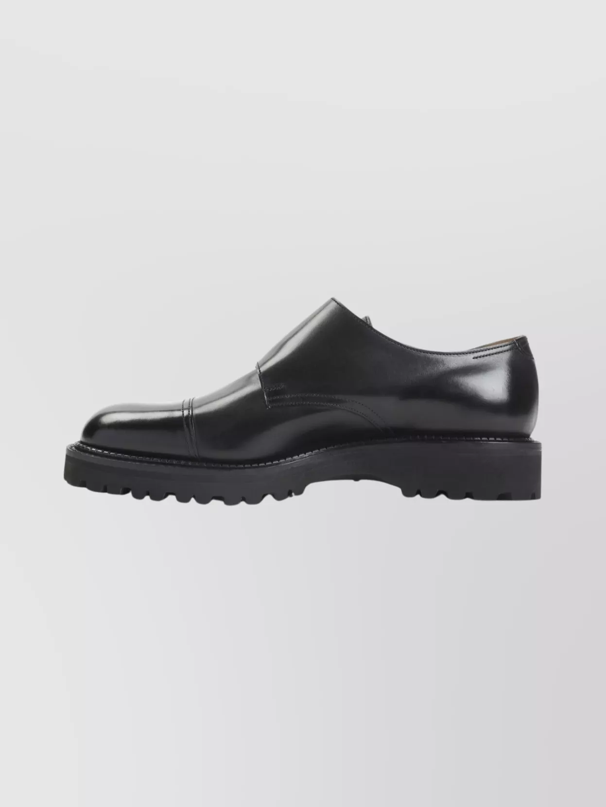 John Lobb Double Monk Strap Smooth Cap Toe Shoes