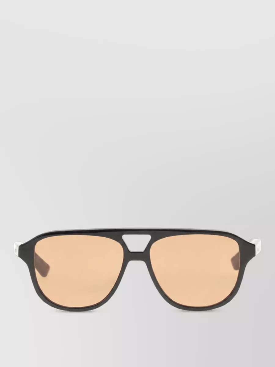 Alexander McQueen acetate navigator sunglasses