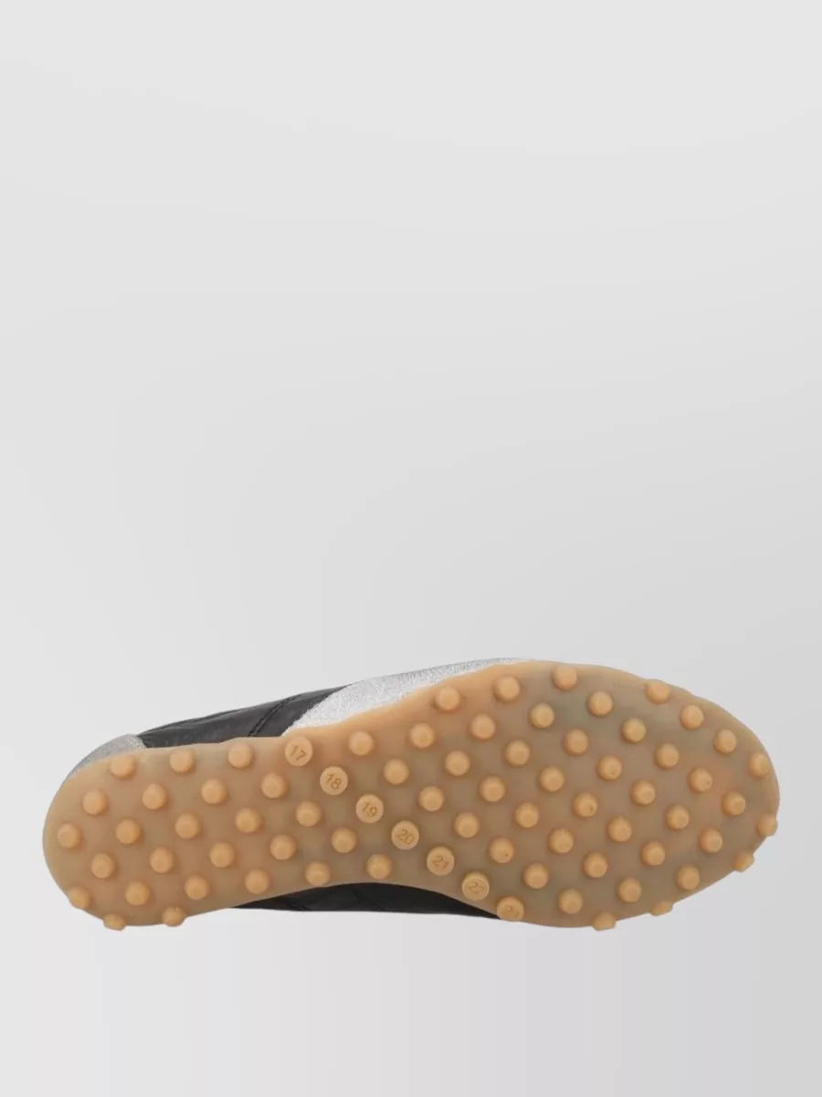 Maison Margiela Leather Low-Top Lace-Up Sneakers