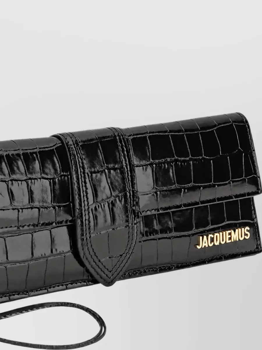 Jacquemus La Pochette Bambino Leather Clutch Bag