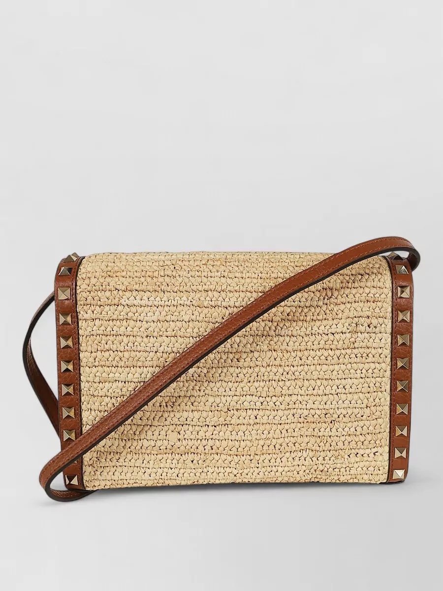 Valentino Garavani Shoulder Clutch Bag Adjustable Strap Studs