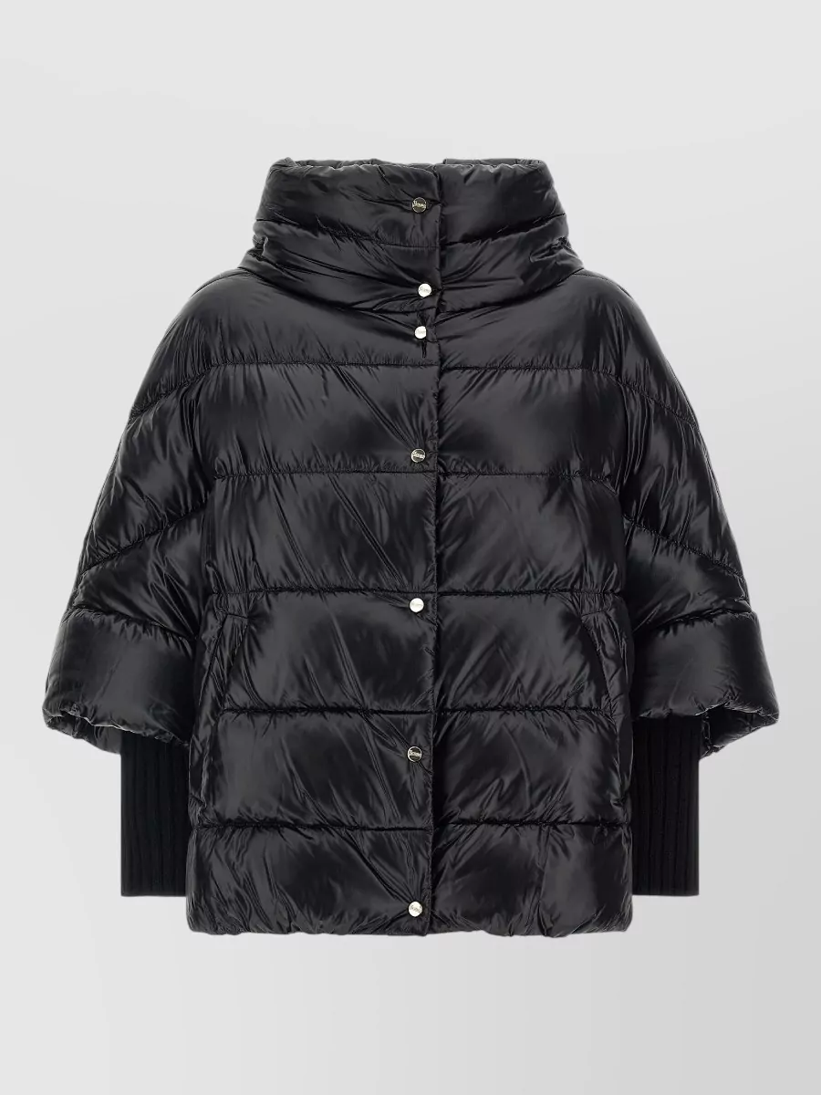 Herno down quilted hooded coat