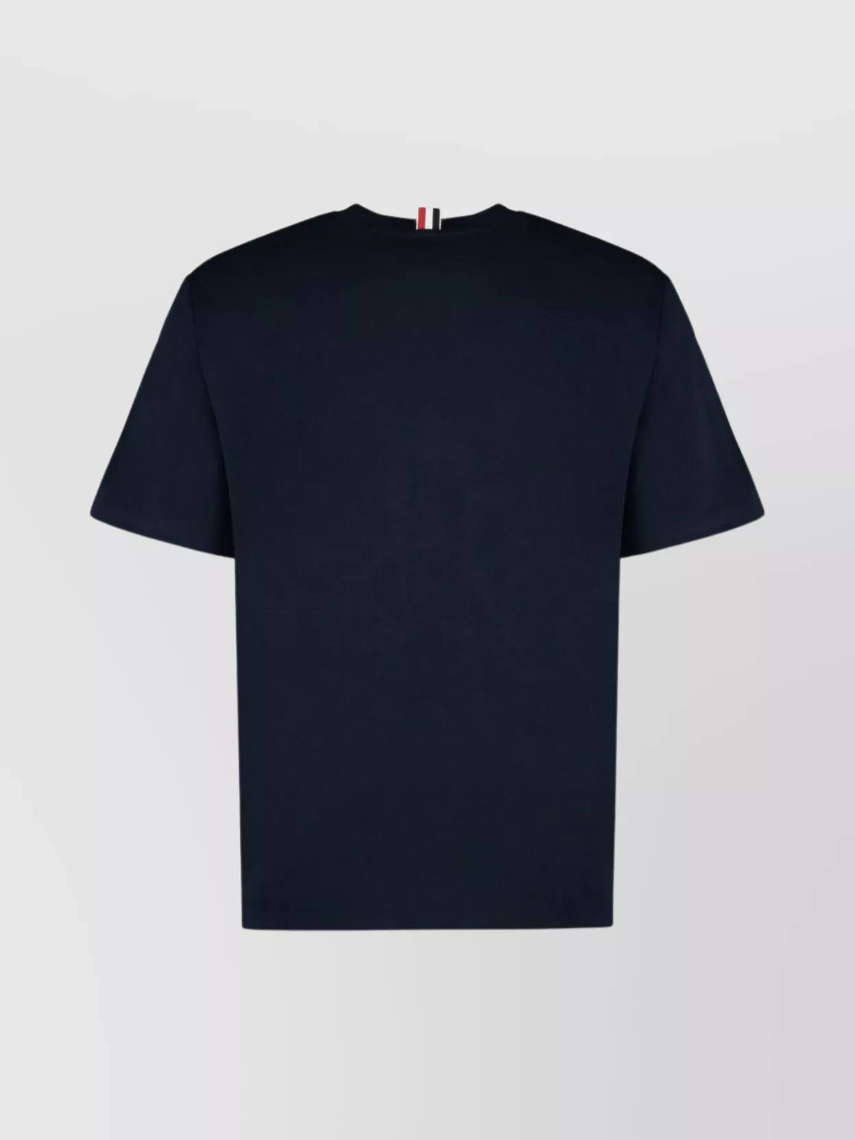 Thom Browne Crew-Neck T-Shirt With Side Slits And Pocket
