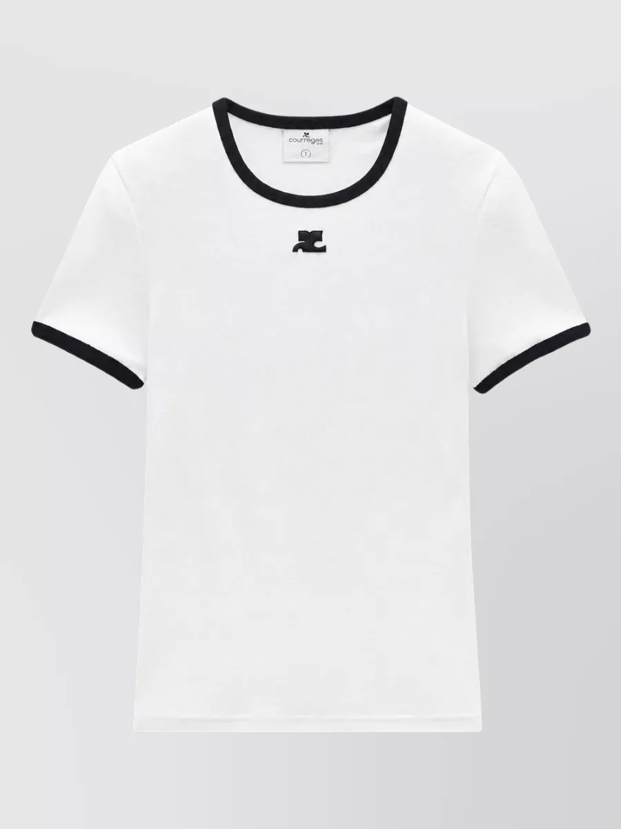 Courrèges Cotton Fitted Skirt