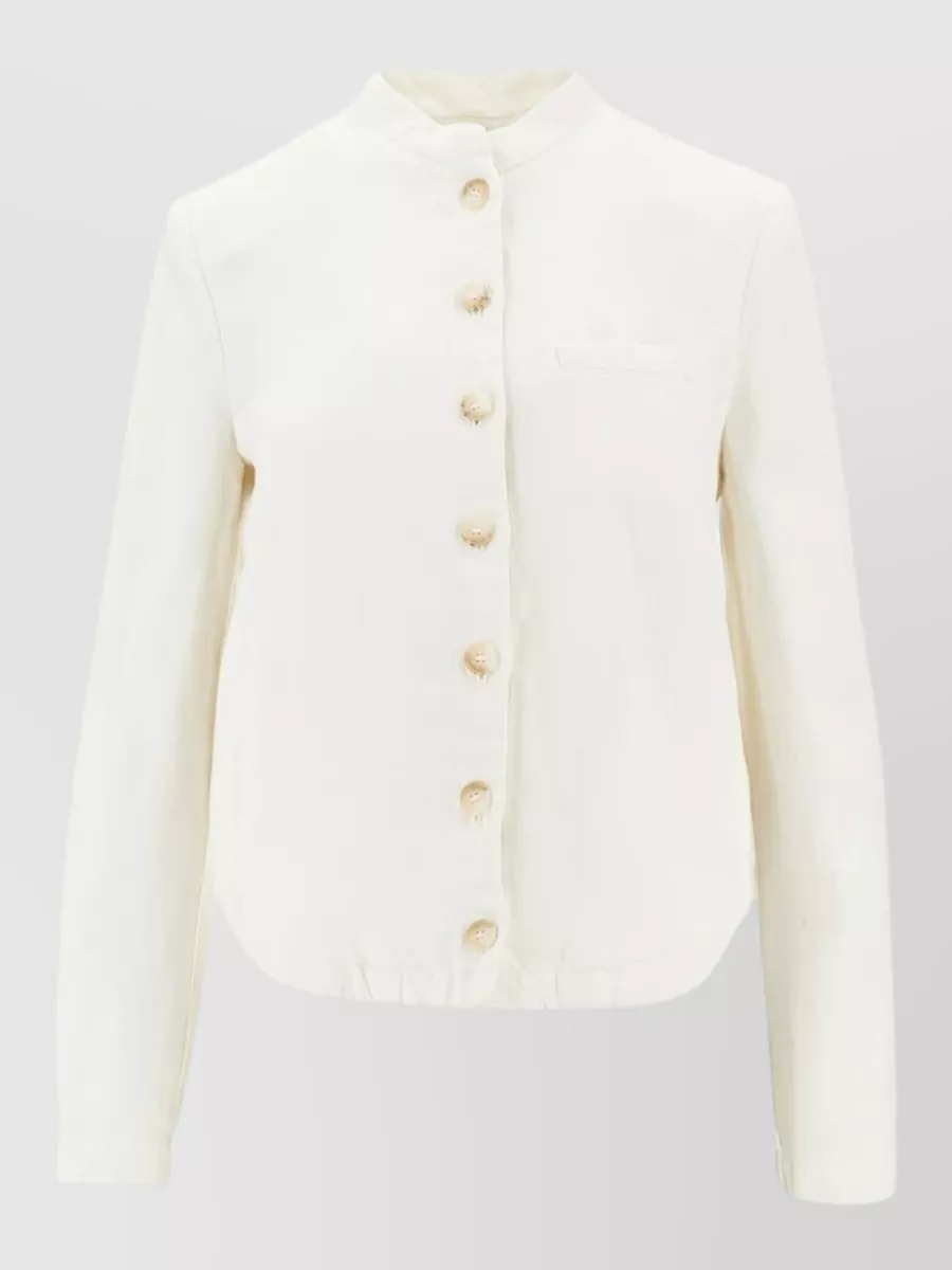 Emporio Armani Linen blend fitted jacket