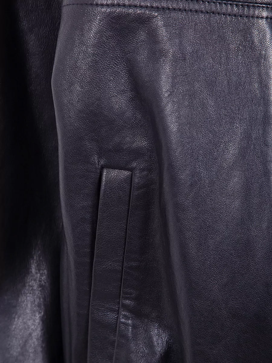 Magda Butrym Sheepskin Leather Bomber Jacket