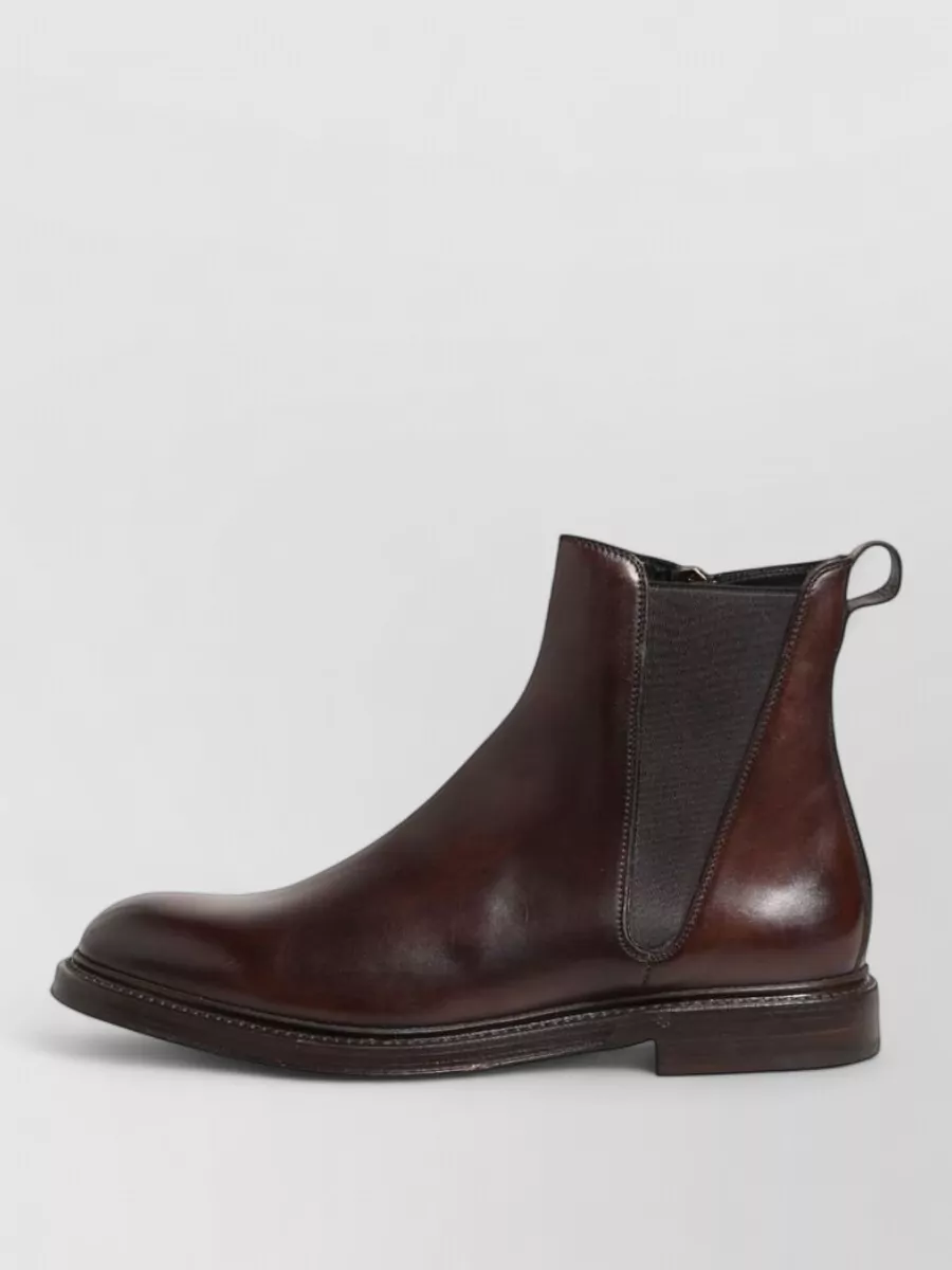 Dolce&Gabbana leather mid calf chelsea boots