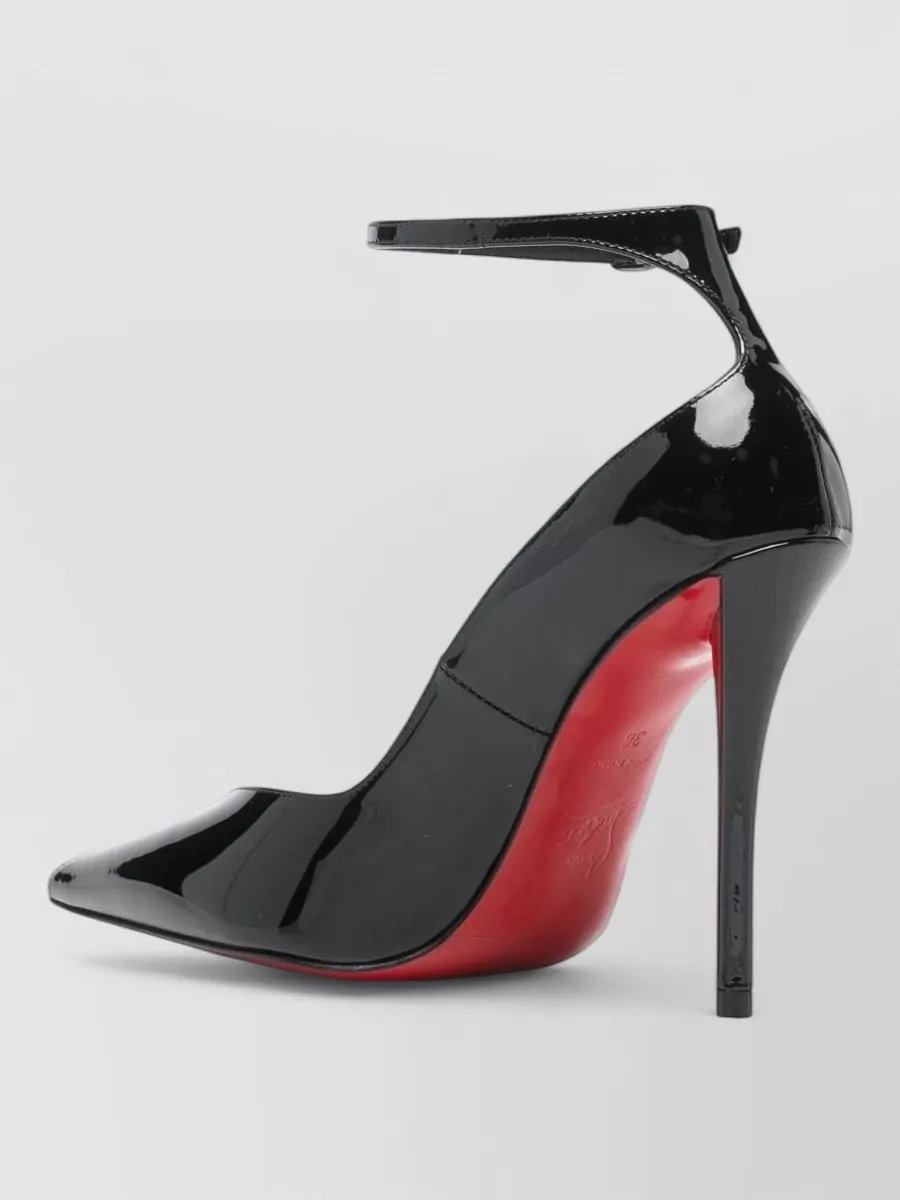 Christian Louboutin Patent Leather Ankle Strap Pumps