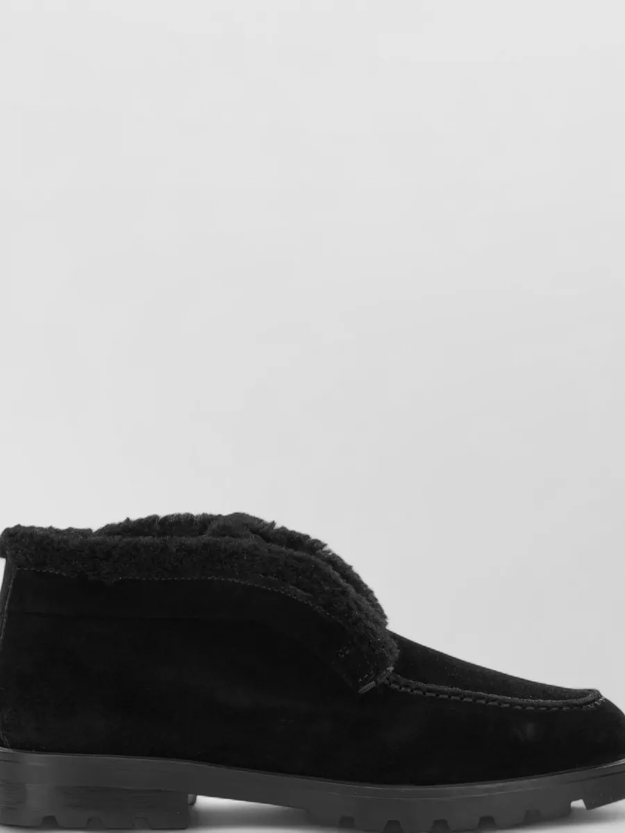 Santoni Suede Leather Desert Loafers