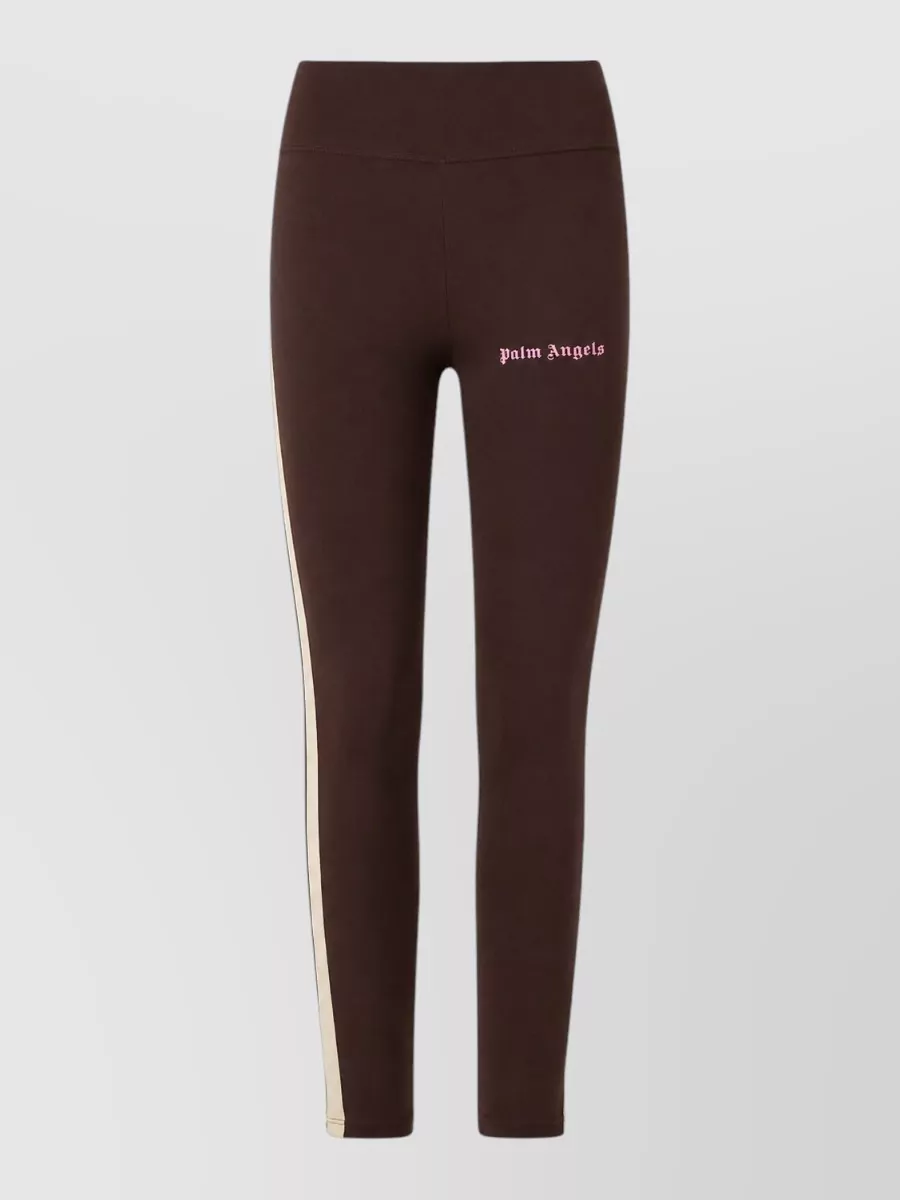 Palm Angels Leather track leggings