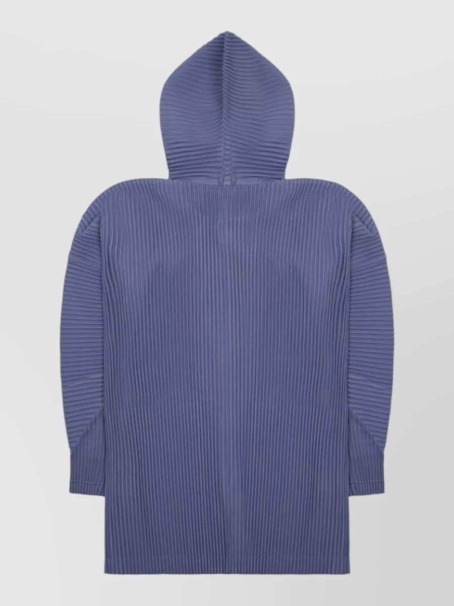 Homme Plisse Issey Miyake Pleated Single-Breasted Raincoat