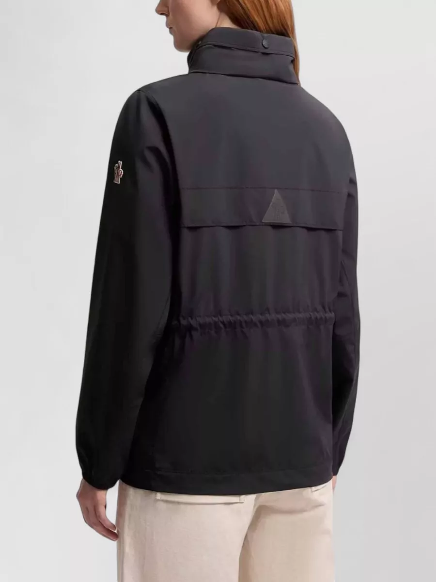 Moncler Grenoble Jacket Drawstring Waist Elastic Cuffs High Collar