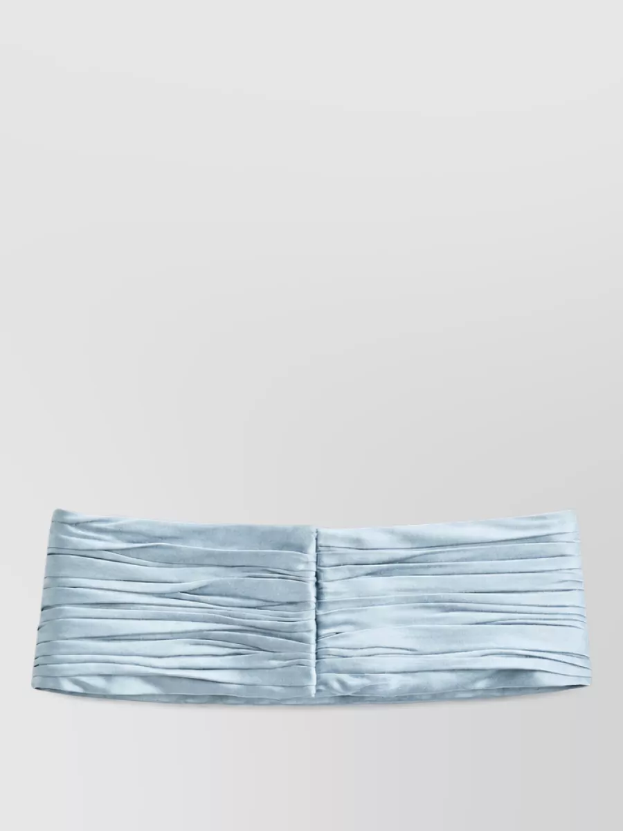 Valentino Pleated Viscose Cummerbund Belt