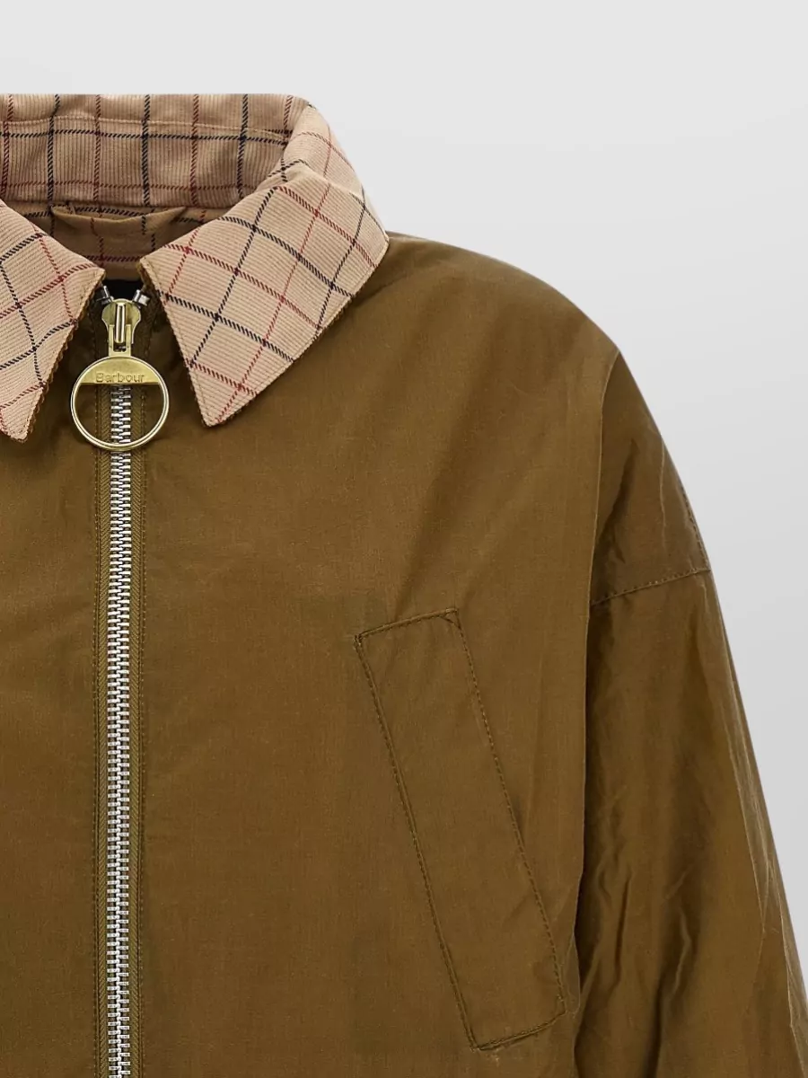 Barbour Waxed Cotton Bomber Jacket