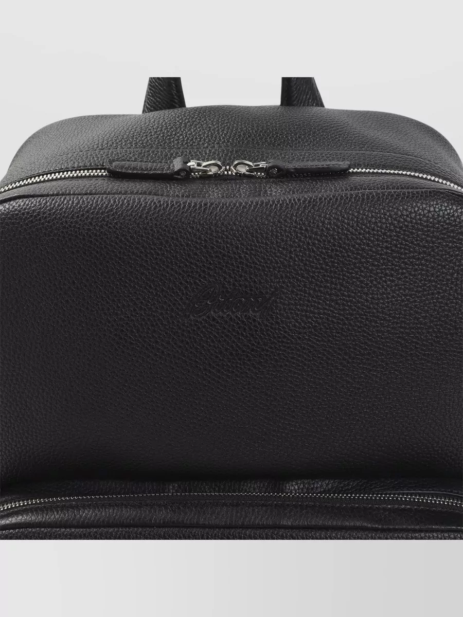 Brioni Leather Zip Around Backpack