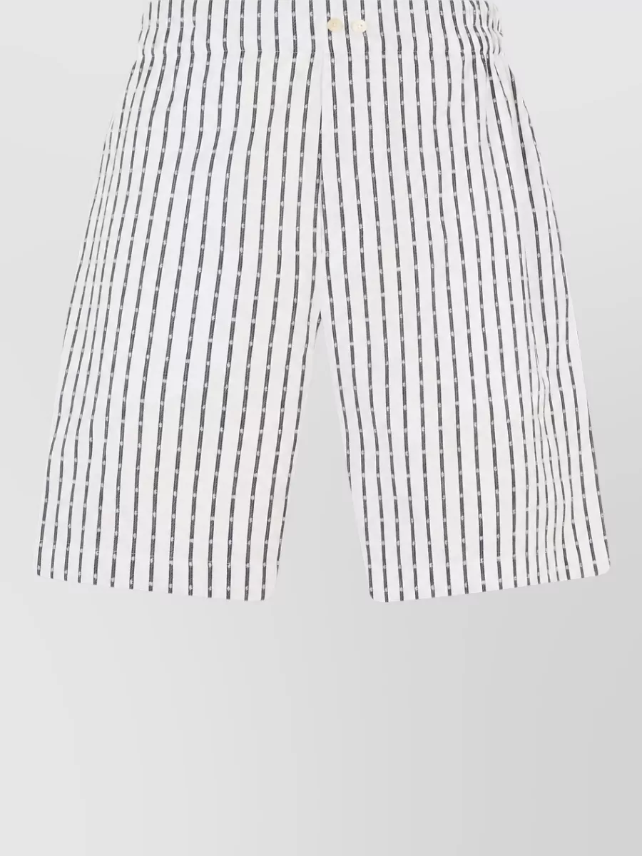 Jacquemus striped cotton shorts