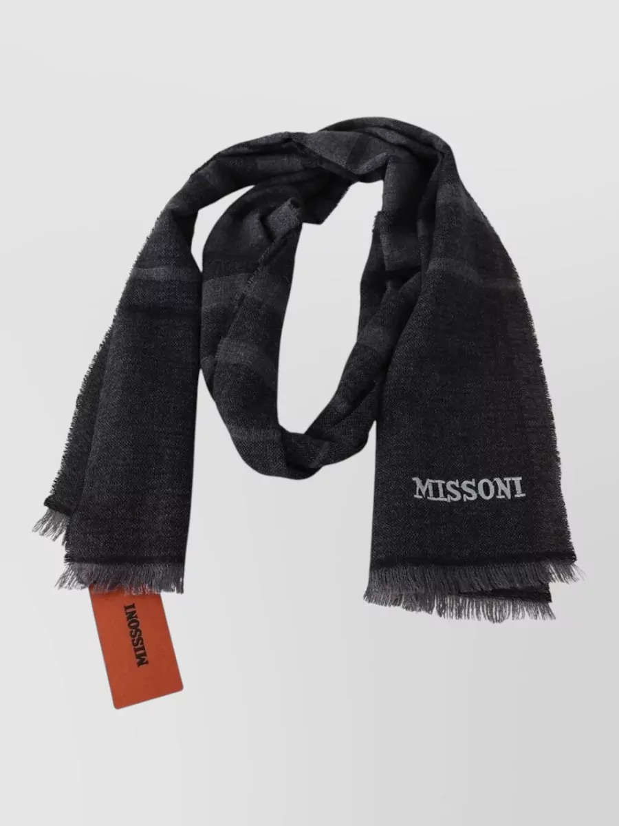 Missoni striped wool scarf