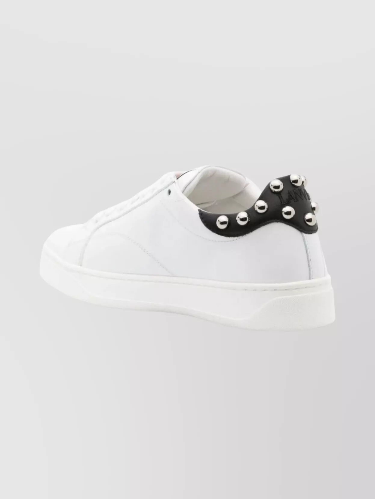 Lanvin Casual Sneakers Featuring Studded Detail In White