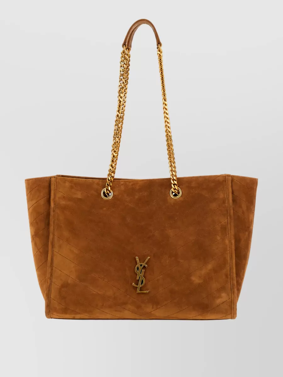 Saint Laurent Niki Suede Tote Bag