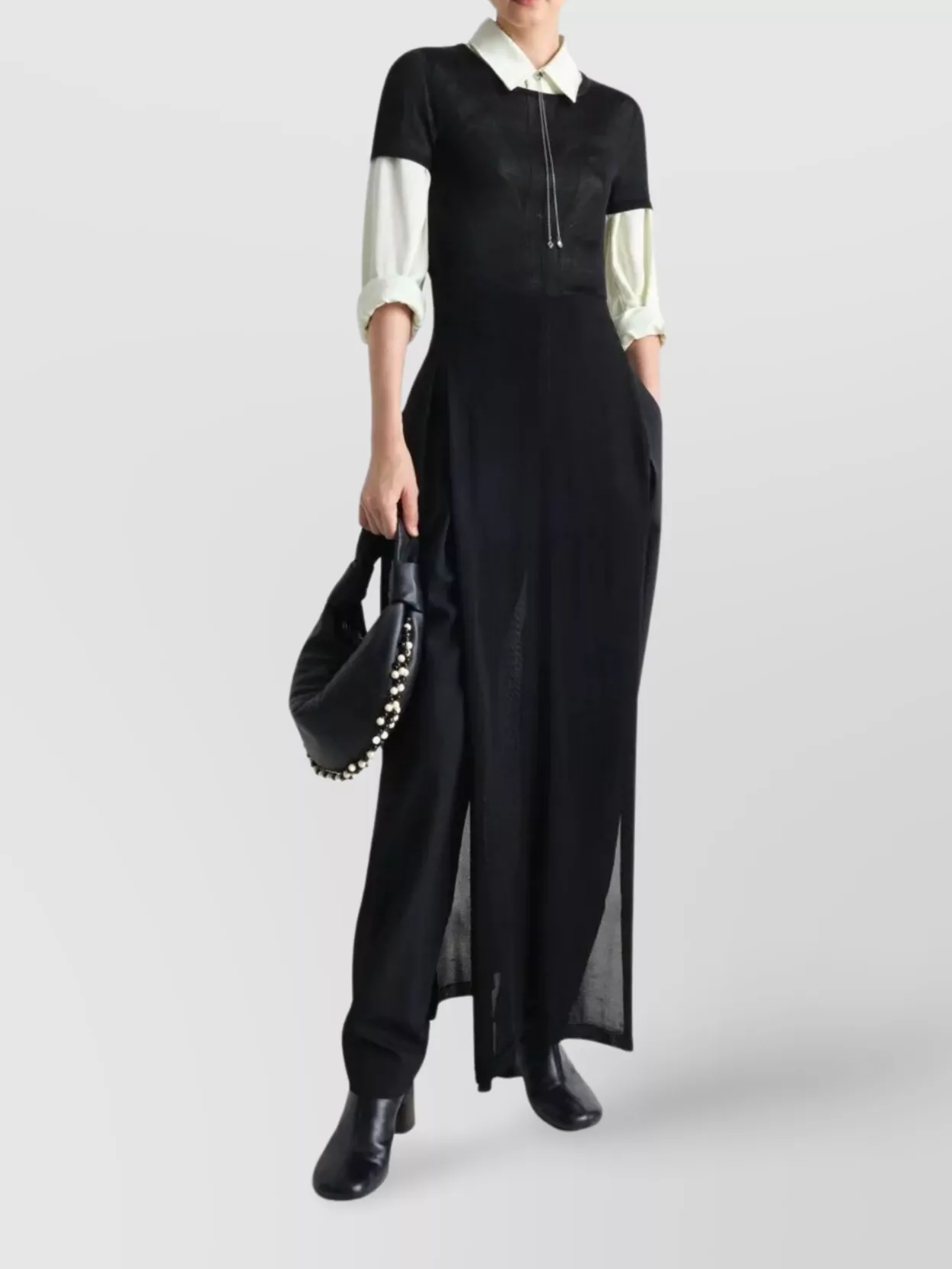 Lemaire Curved Beaded Mini Shoulder Bag