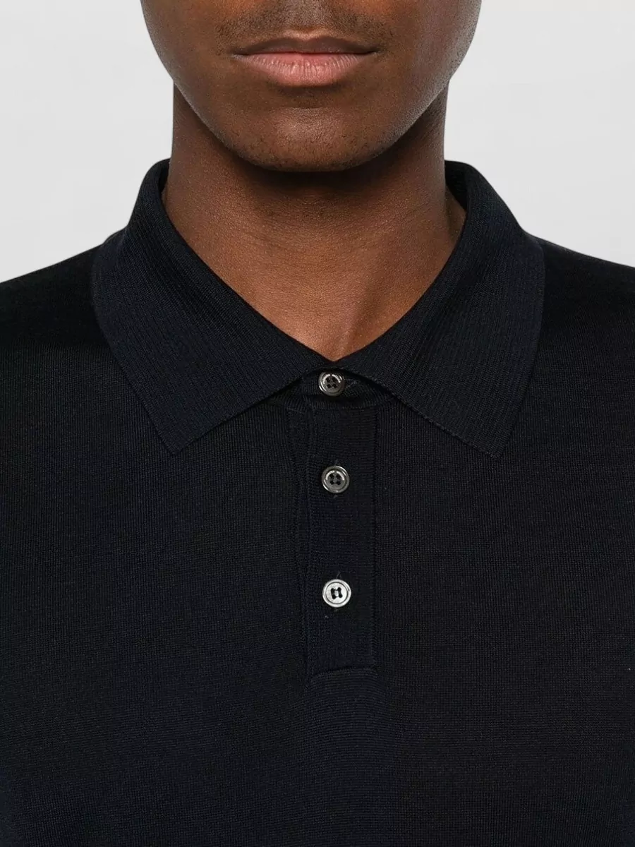 Roberto Collina Silk Fine-Knit Polo Shirt