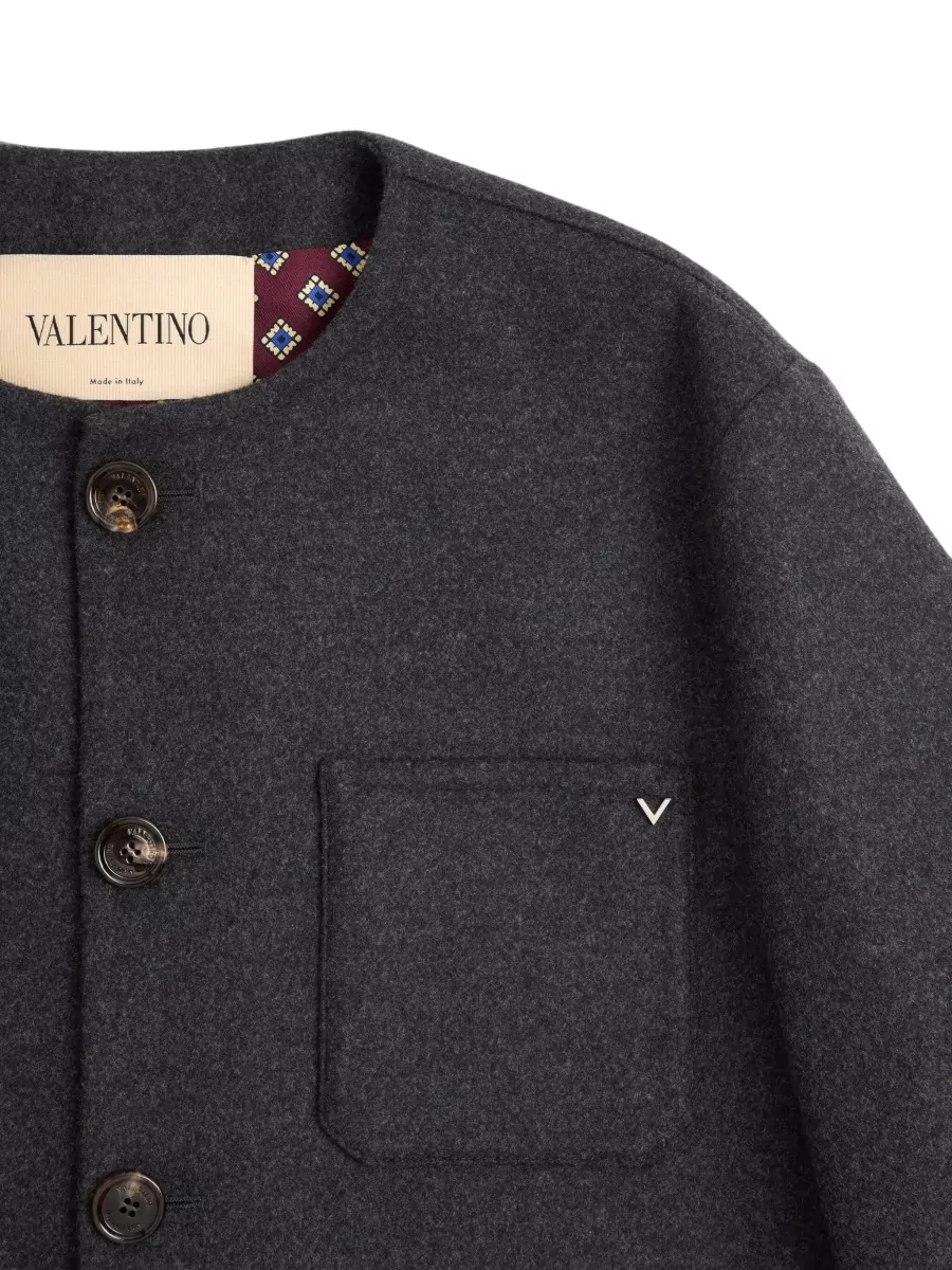 Valentino Wool Single-Breasted Coat