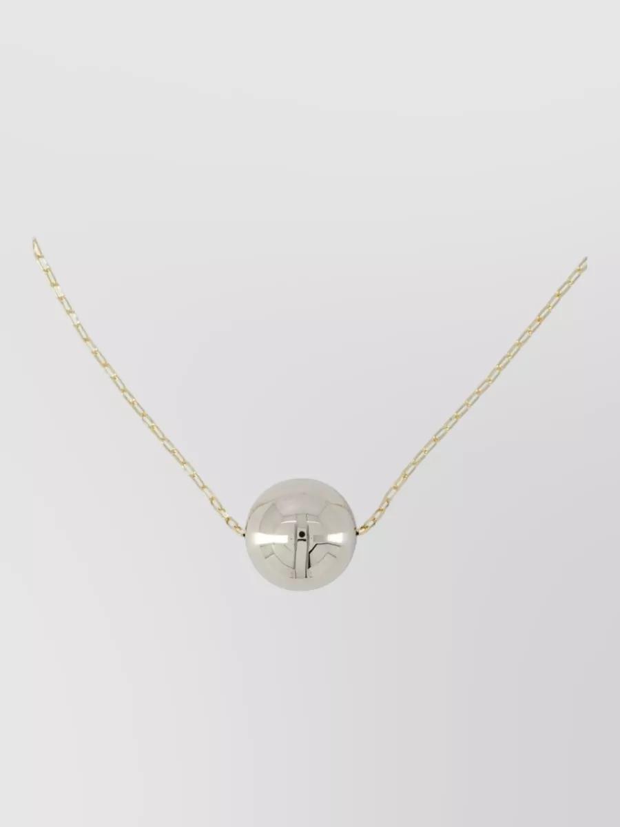 Isabel Marant long metal necklace